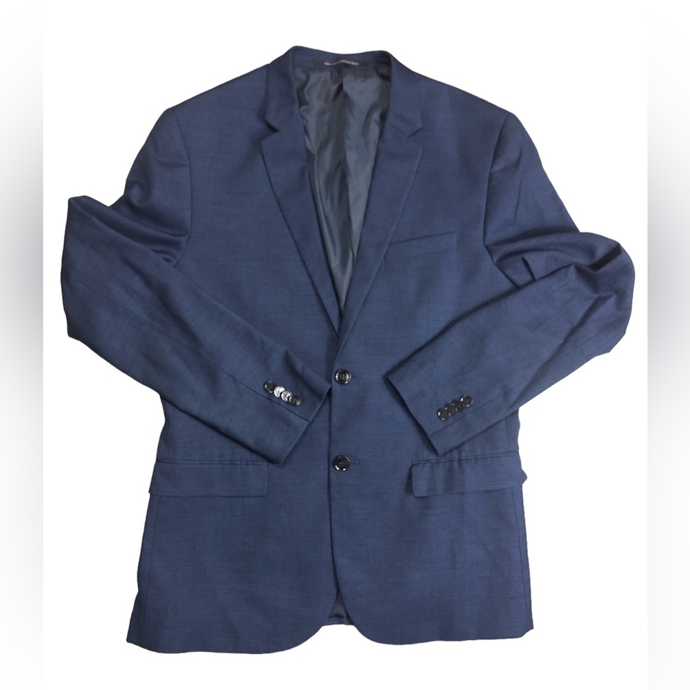H&M Navy Blue Wool Blend Blazer